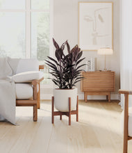 Load image into Gallery viewer, Natural Bamboo stand:walnut