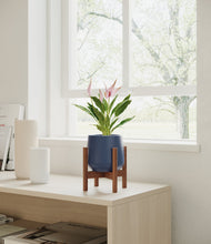 Load image into Gallery viewer, Deep Navy stand:walnut