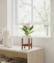 Load image into Gallery viewer, Hammered Ivory stand:walnut