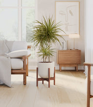 Load image into Gallery viewer, Natural Bamboo stand:walnut