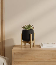 Load image into Gallery viewer, Black stand:bamboo