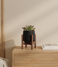Load image into Gallery viewer, Black stand:walnut