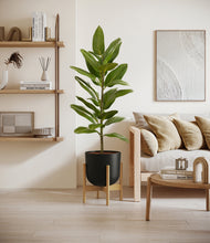 Load image into Gallery viewer, Stone Black stand:bamboo