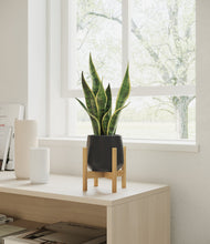 Load image into Gallery viewer, Black stand:bamboo