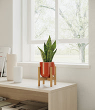 Load image into Gallery viewer, Glossy Red stand:bamboo