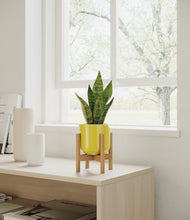 Load image into Gallery viewer, Key Lime Yellow stand:bamboo