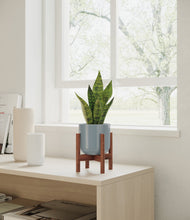 Load image into Gallery viewer, Misty Blue stand:walnut