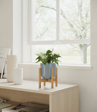 Load image into Gallery viewer, Misty Blue stand:bamboo