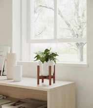 Load image into Gallery viewer, Hammered Ivory stand:walnut