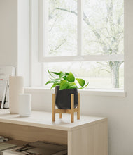 Load image into Gallery viewer, Black stand:bamboo
