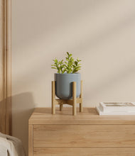 Load image into Gallery viewer, Misty Blue stand:bamboo