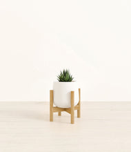 Load image into Gallery viewer, White stand:bamboo