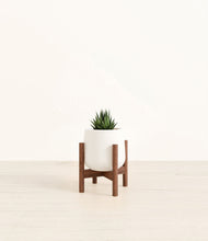 Load image into Gallery viewer, White stand:walnut