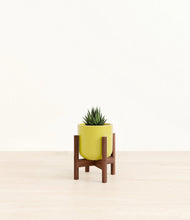 Load image into Gallery viewer, Key Lime Yellow stand:walnut