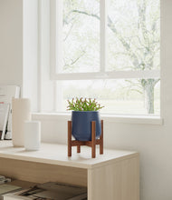 Load image into Gallery viewer, Deep Navy stand:walnut