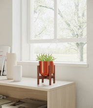 Load image into Gallery viewer, Glossy Red stand:walnut