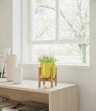 Load image into Gallery viewer, Key Lime Yellow stand:bamboo