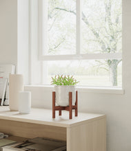 Load image into Gallery viewer, Hammered Ivory stand:walnut