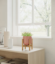 Load image into Gallery viewer, Striped Rose Pink stand:bamboo