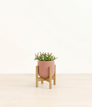 Load image into Gallery viewer, Striped Rose Pink stand:bamboo