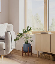Load image into Gallery viewer, Deep Navy stand:walnut
