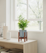 Load image into Gallery viewer, Misty Blue stand:walnut