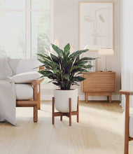 Load image into Gallery viewer, Natural Bamboo stand:walnut