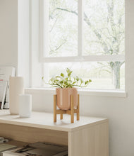 Load image into Gallery viewer, Glossy Pink stand:bamboo