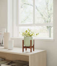 Load image into Gallery viewer, Turquoise stand:walnut