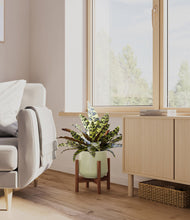 Load image into Gallery viewer, Turquoise stand:walnut