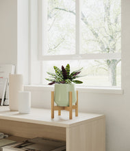 Load image into Gallery viewer, Turquoise stand:bamboo