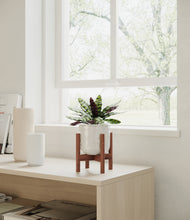Load image into Gallery viewer, Hammered Ivory stand:walnut