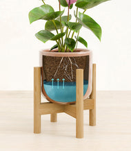 Load image into Gallery viewer, Hammered Peach Pink stand:bamboo