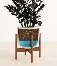 Load image into Gallery viewer, Natural Bamboo stand:walnut