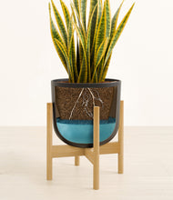 Load image into Gallery viewer, Stone Black stand:bamboo