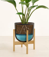 Load image into Gallery viewer, Stone Black stand:bamboo