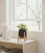Load image into Gallery viewer, Black stand:bamboo