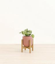 Load image into Gallery viewer, Striped Rose Pink stand:bamboo