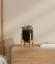 Load image into Gallery viewer, Stone Black stand:bamboo