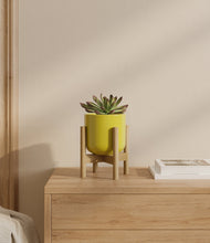 Load image into Gallery viewer, Key Lime Yellow stand:bamboo