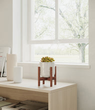 Load image into Gallery viewer, Hammered Ivory stand:walnut