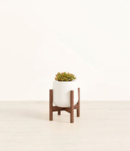 Load image into Gallery viewer, White stand:walnut