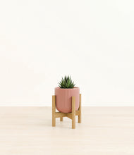 Load image into Gallery viewer, Striped Rose Pink stand:bamboo
