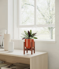 Load image into Gallery viewer, Glossy Red stand:walnut