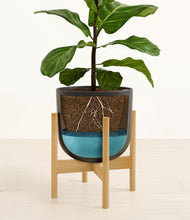 Load image into Gallery viewer, Stone Black stand:bamboo