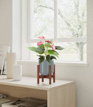 Load image into Gallery viewer, Misty Blue stand:walnut
