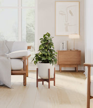 Load image into Gallery viewer, Natural Bamboo stand:walnut
