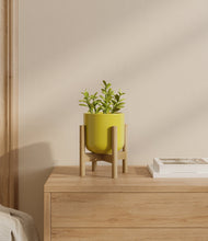 Load image into Gallery viewer, Key Lime Yellow stand:bamboo
