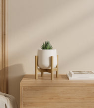 Load image into Gallery viewer, White stand:bamboo
