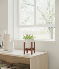 Load image into Gallery viewer, Hammered Ivory stand:walnut
